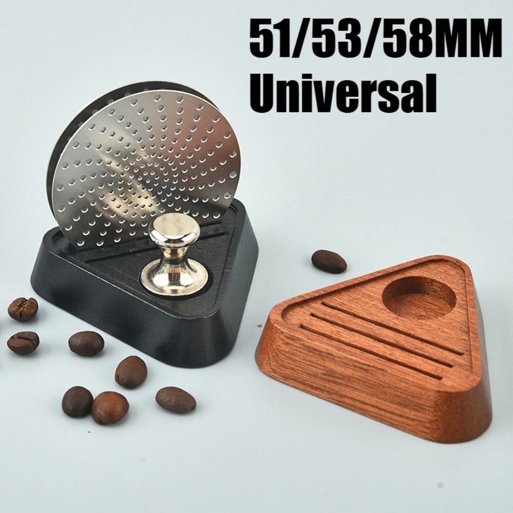 Coffee Equipment Rack - 51/53/58MM Espresso Filter Stand Universal Wooden