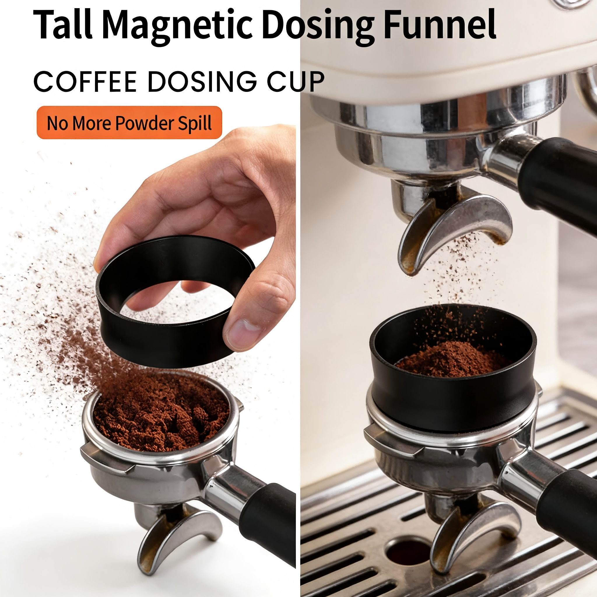 Dosing Funnel Ring - FENCHUI Magnetic Heightened Espresso Dosing Funnel