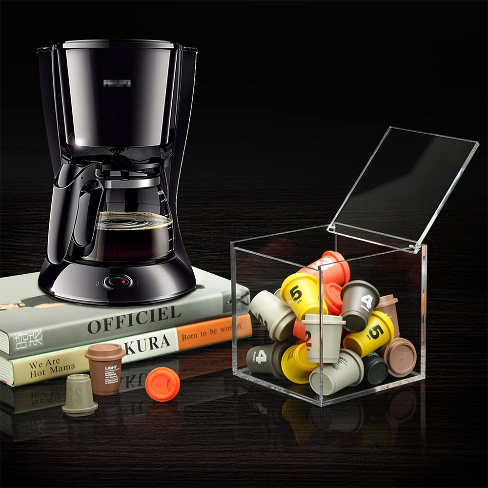 Acrylic Capsule coffee storage - Coffee Equipment Rack reseña y precio
