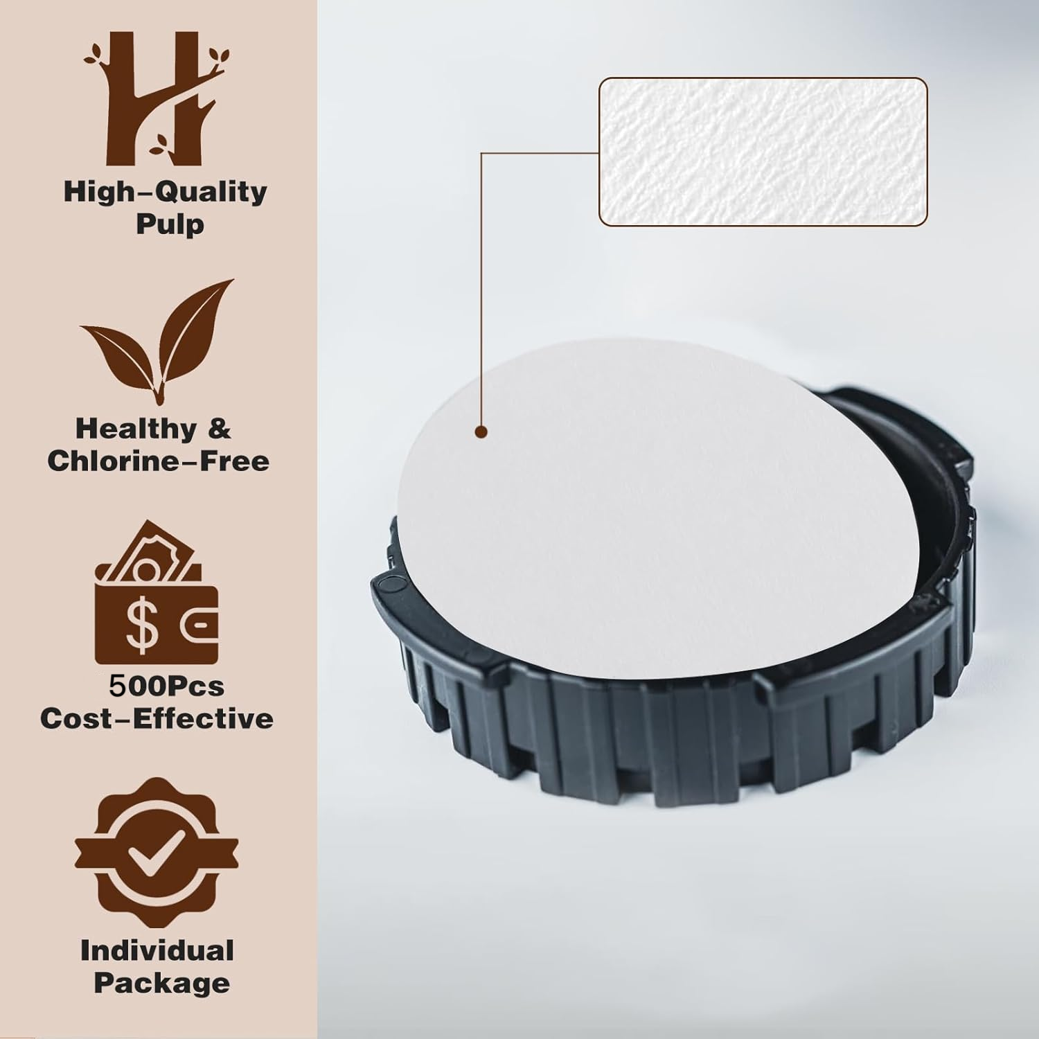 Round Coffee Filters, Compatib - Coffee Equipment Wholesale reseña y precio