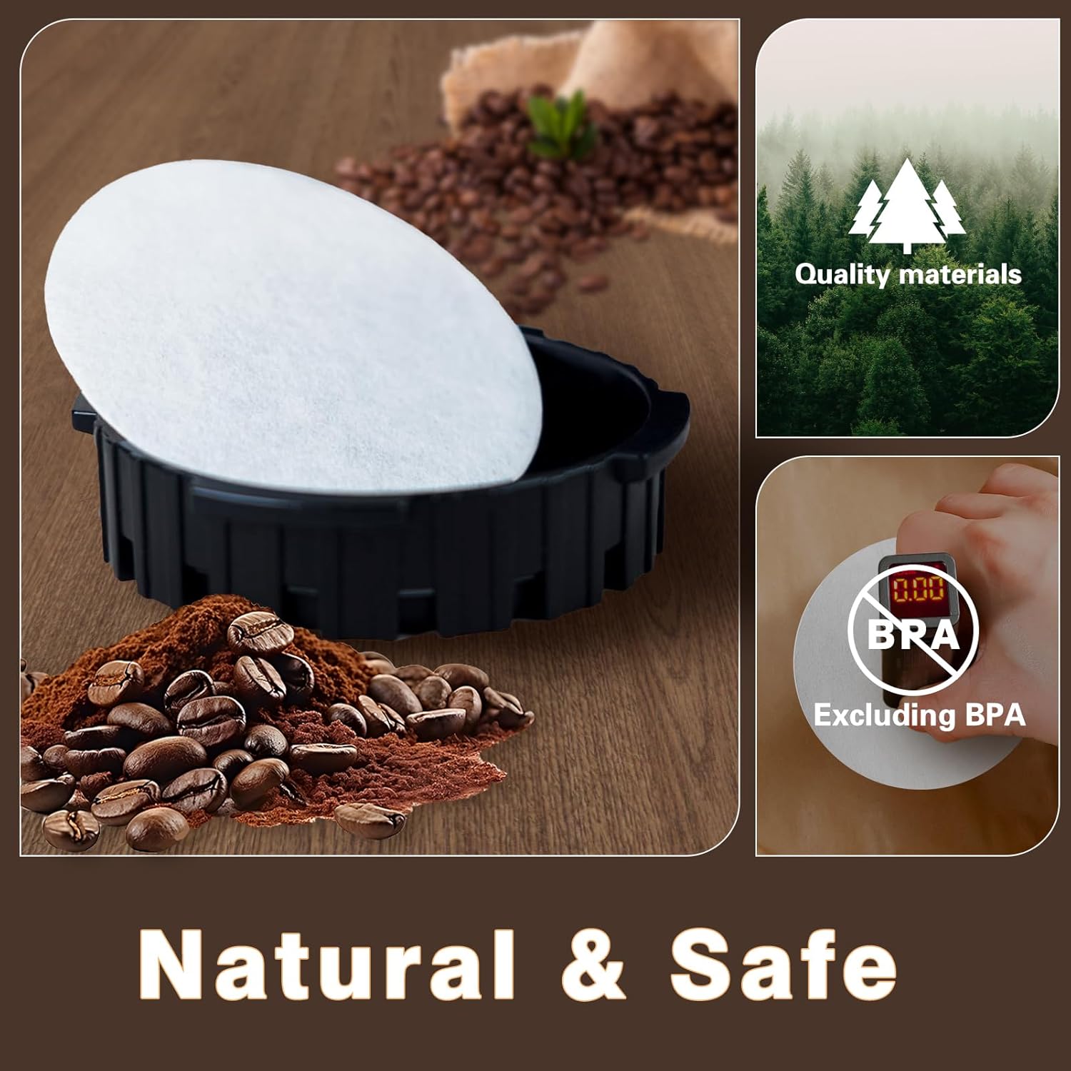 Round Coffee Filters, Compatib - Coffee Equipment Wholesale reseña y precio