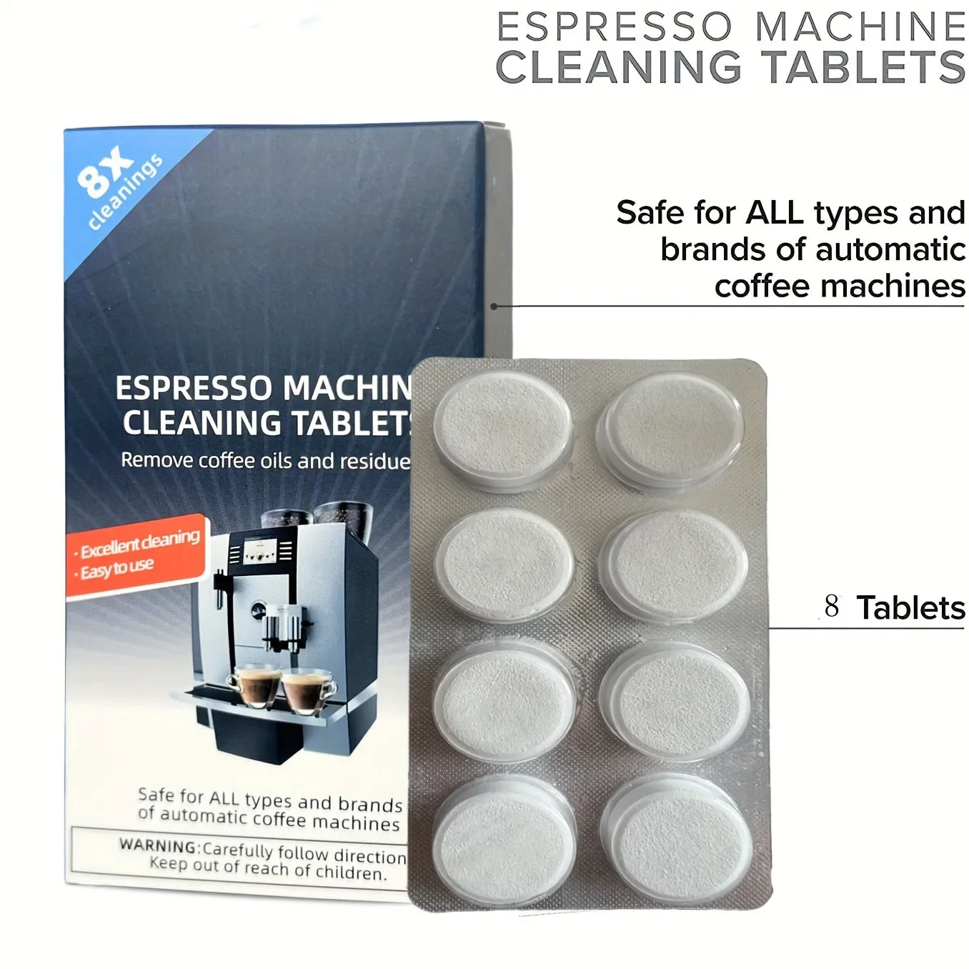 Espresso Machine Cleaning Tabl - Backflush Tablet Cleaner reseña y precio