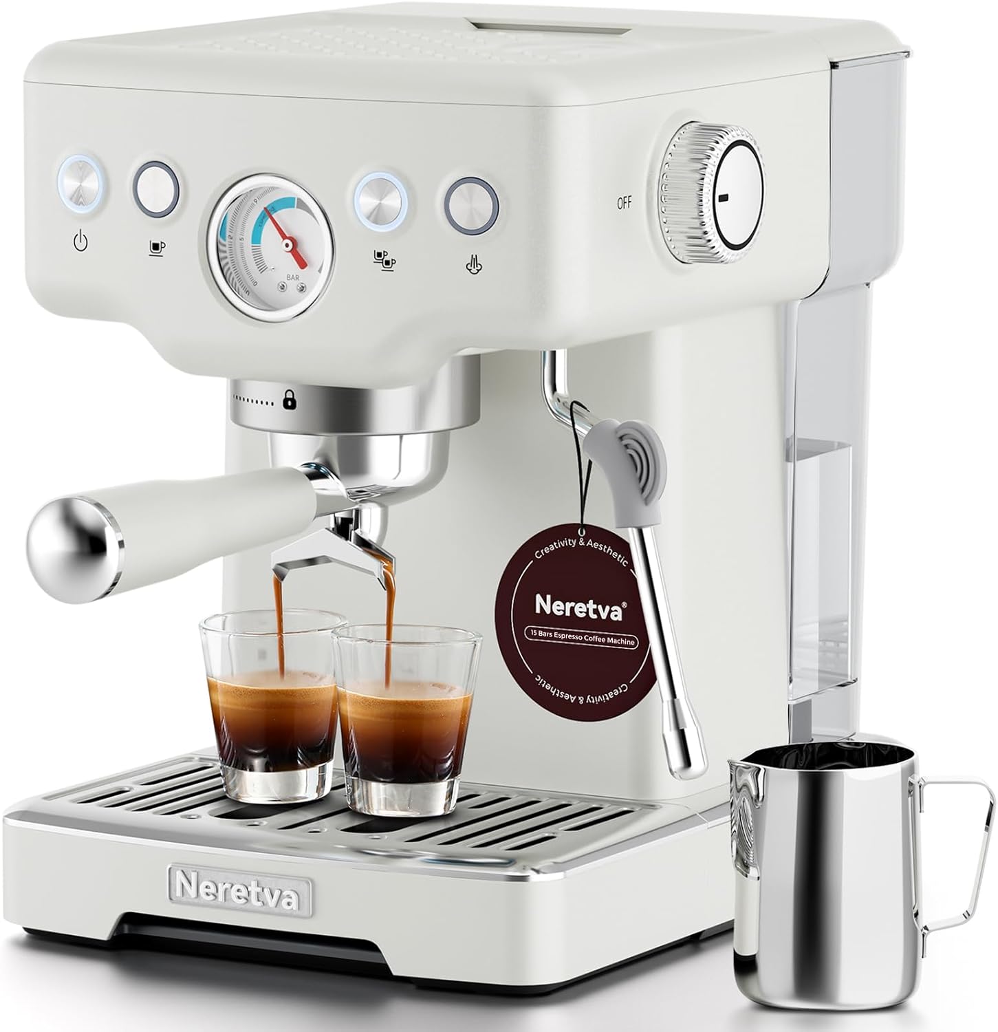 Espresso Machine, 15 Bar with  - Pressure Gauge Espresso reseña y precio