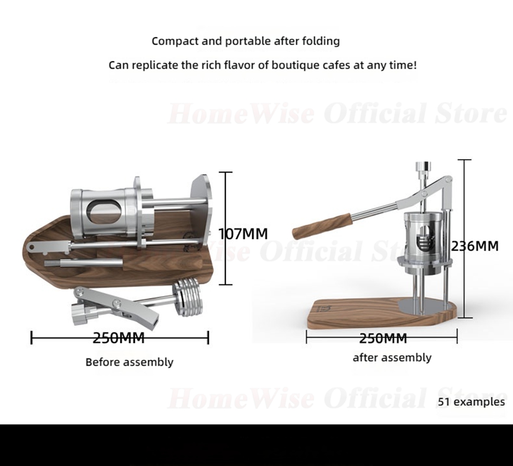 HomeWise WS/WS1 Portable Manua - Pressure Gauge Espresso reseña y precio