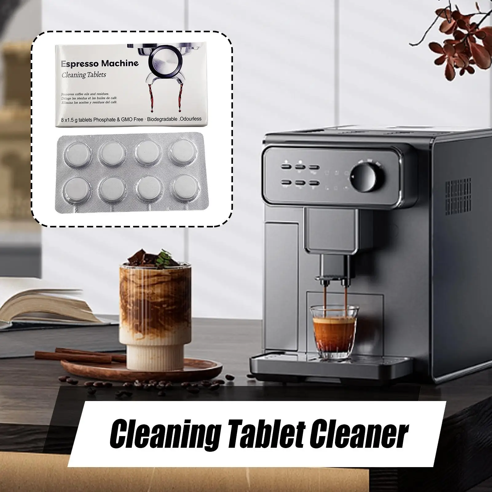 Espresso Machine Cleaning Tabl - Backflush Tablet Cleaner reseña y precio