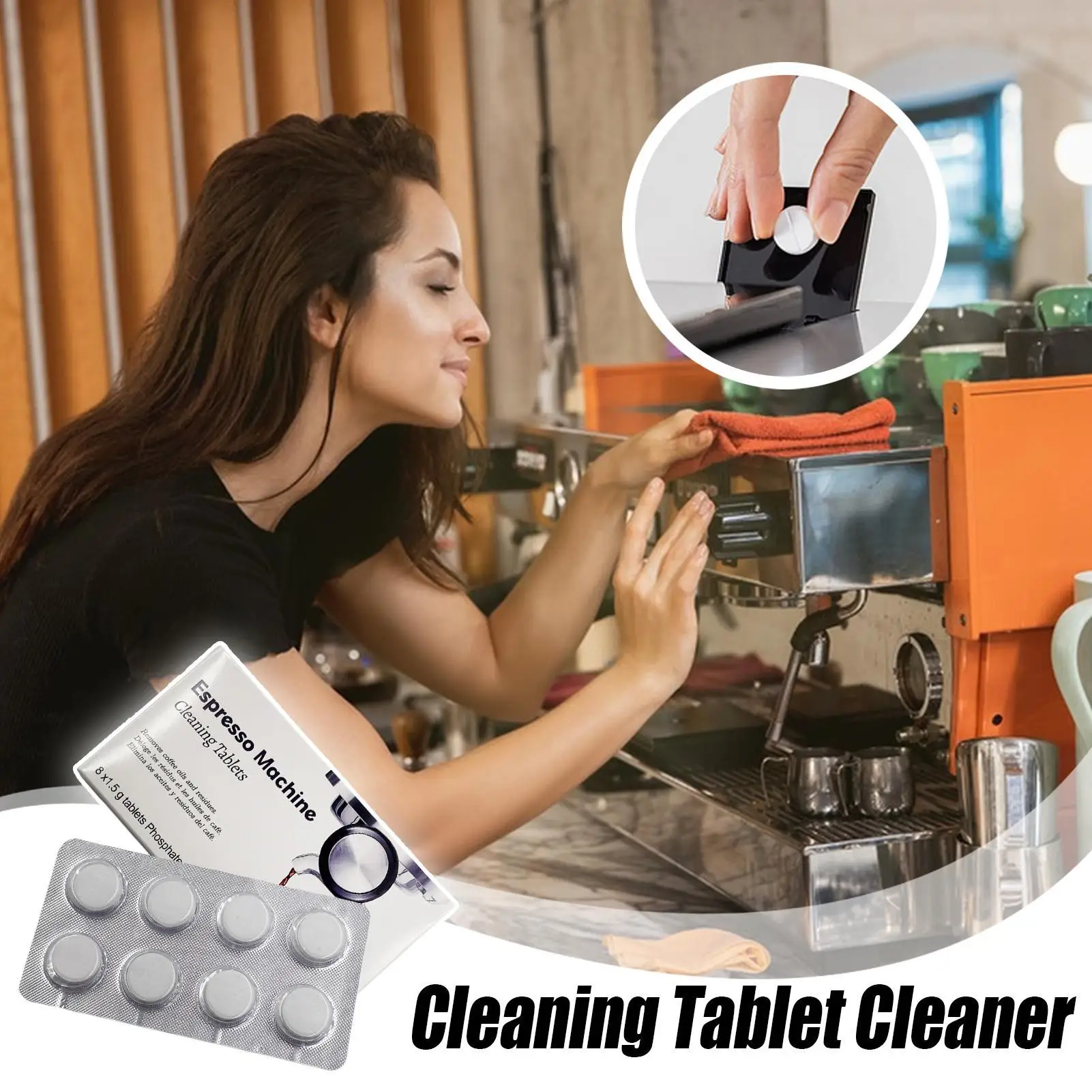 Espresso Machine Cleaning Tabl - Backflush Tablet Cleaner reseña y precio