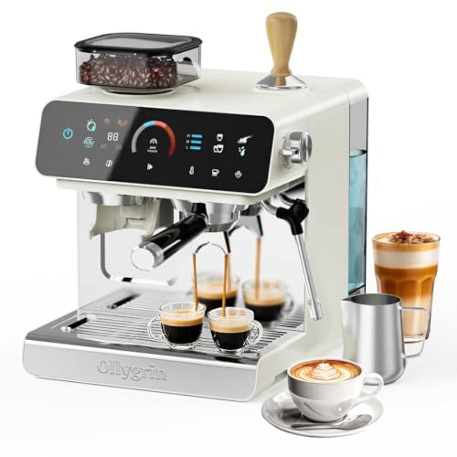 20 Bar Espresso Machine with G - Pressure Gauge Espresso reseña y precio
