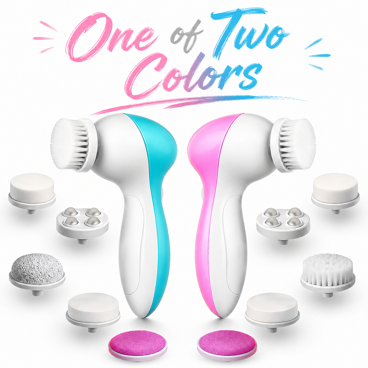 Blue/Pink Cleansing brush/face - Group Head Brush reseña y precio