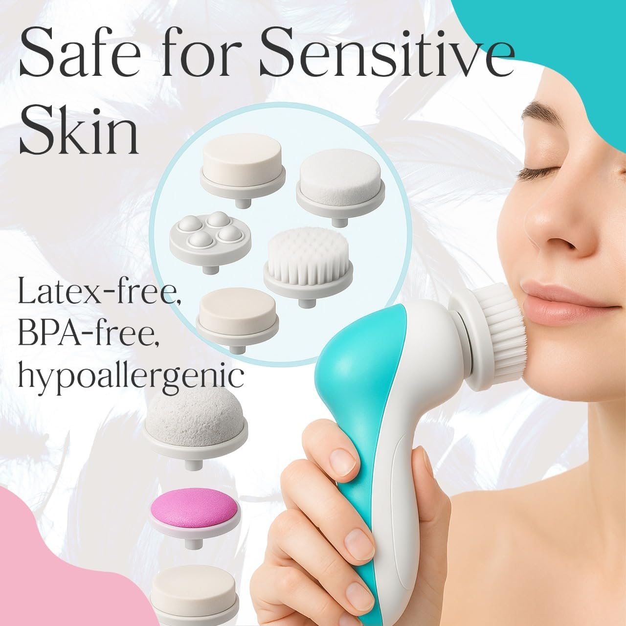 Blue/Pink Cleansing brush/face - Group Head Brush reseña y precio