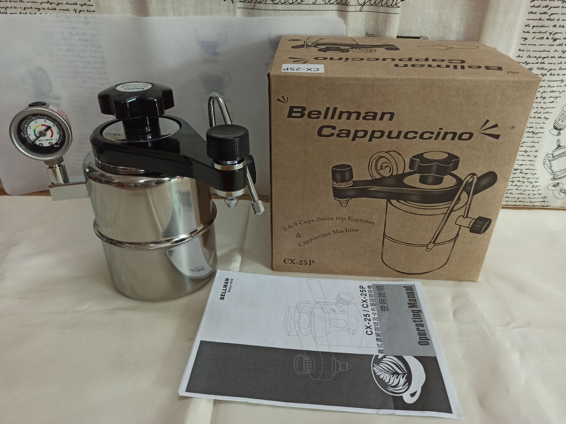 Bellman Cappuccino CX-25P  Sto - Pressure Gauge Espresso reseña y precio