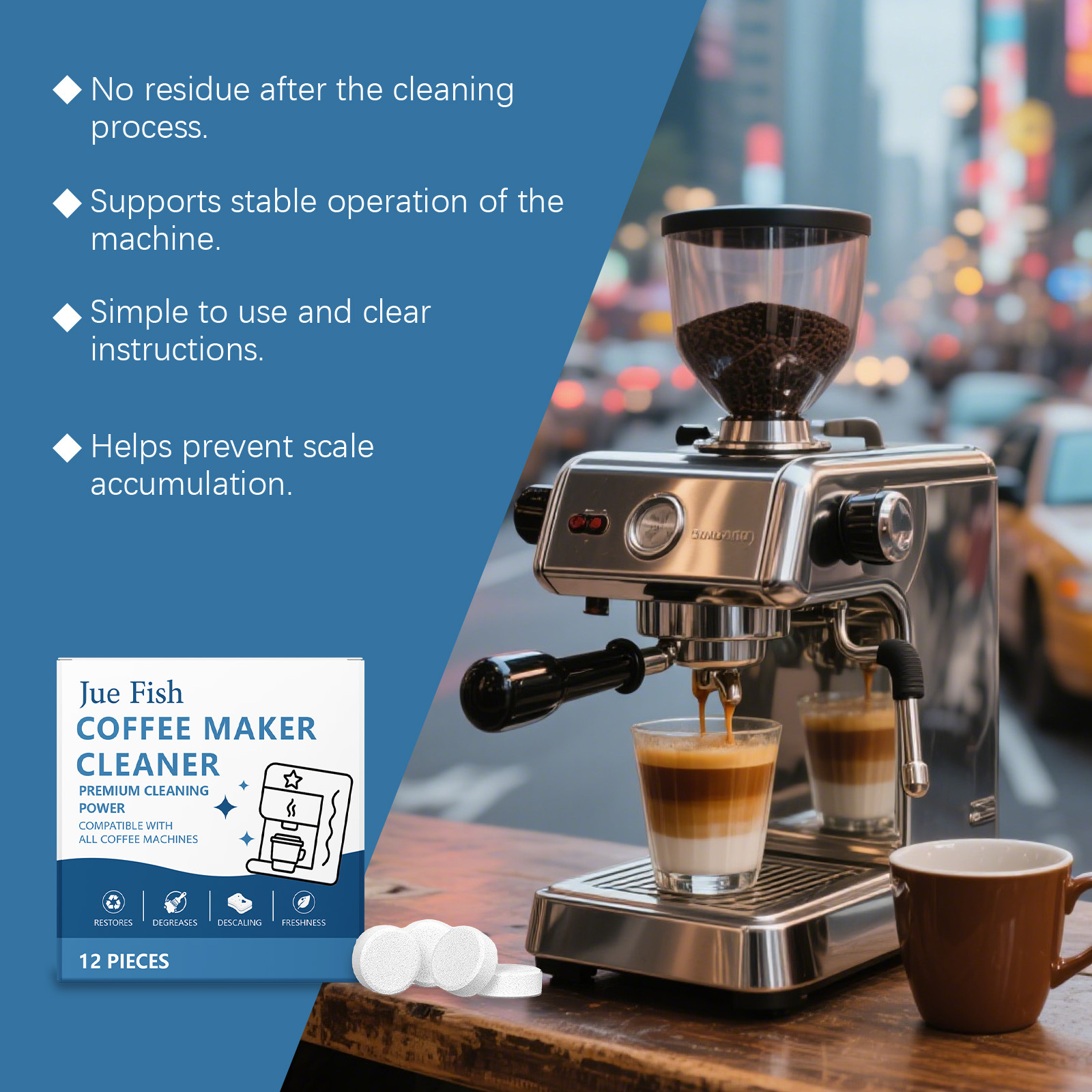Coffee Machine Cleaning Tablet - Backflush Tablet Cleaner reseña y precio