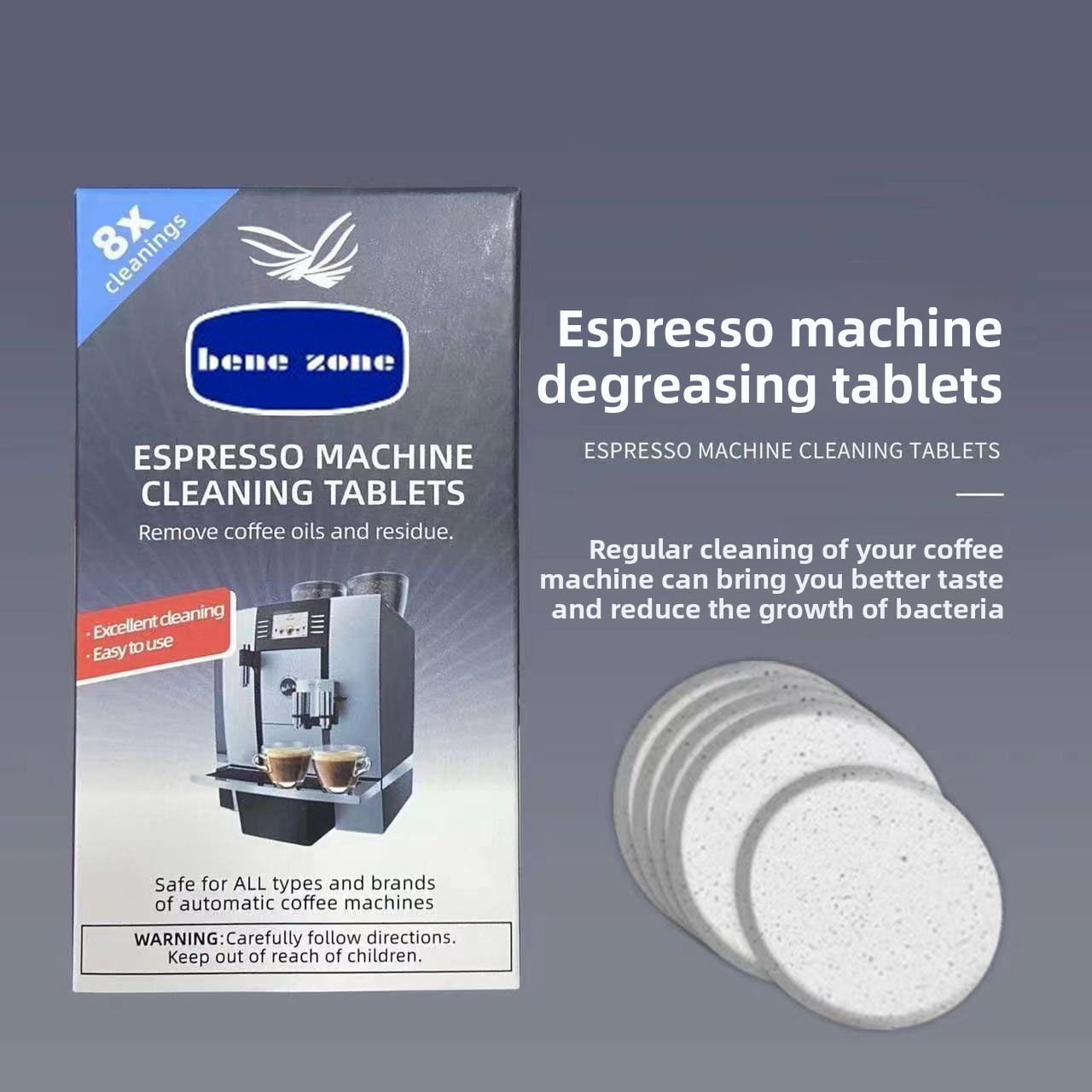 Espresso Machine Cleaning Tabl - Backflush Tablet Cleaner reseña y precio