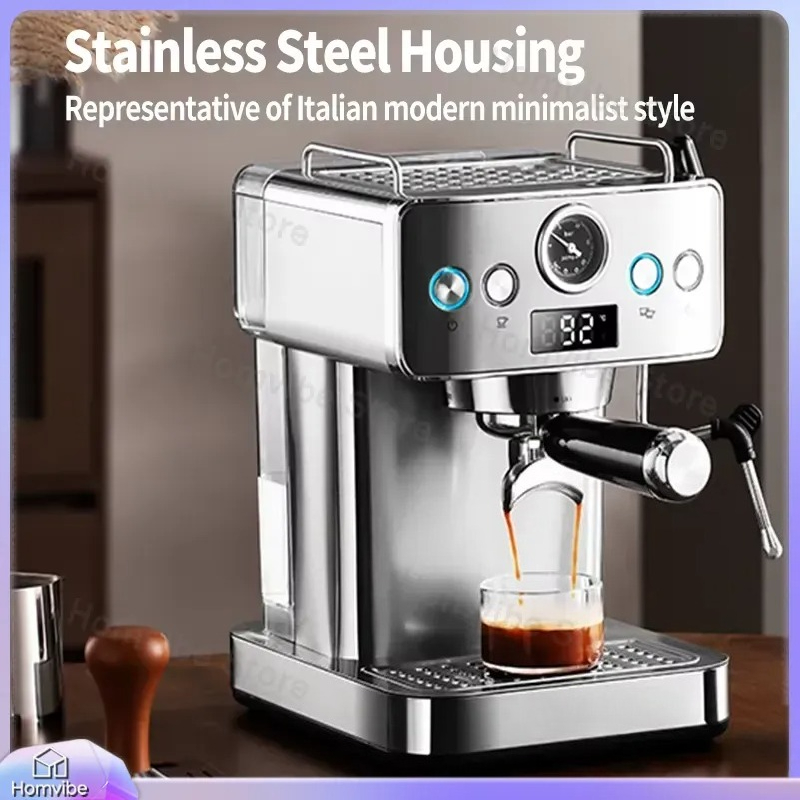 20 Bar Semi Automatic Espresso - Pressure Gauge Espresso reseña y precio