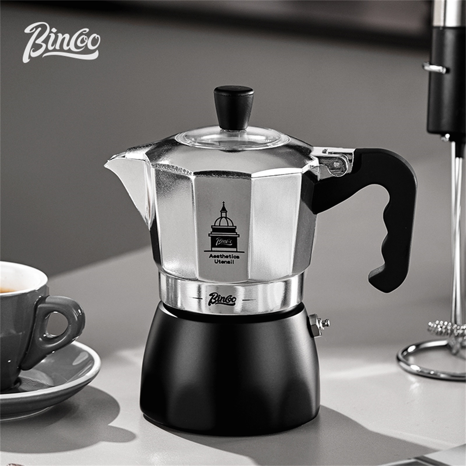 BINCOO Double Valve Moka Pot，E - Coffee Equipment Wholesale reseña y precio