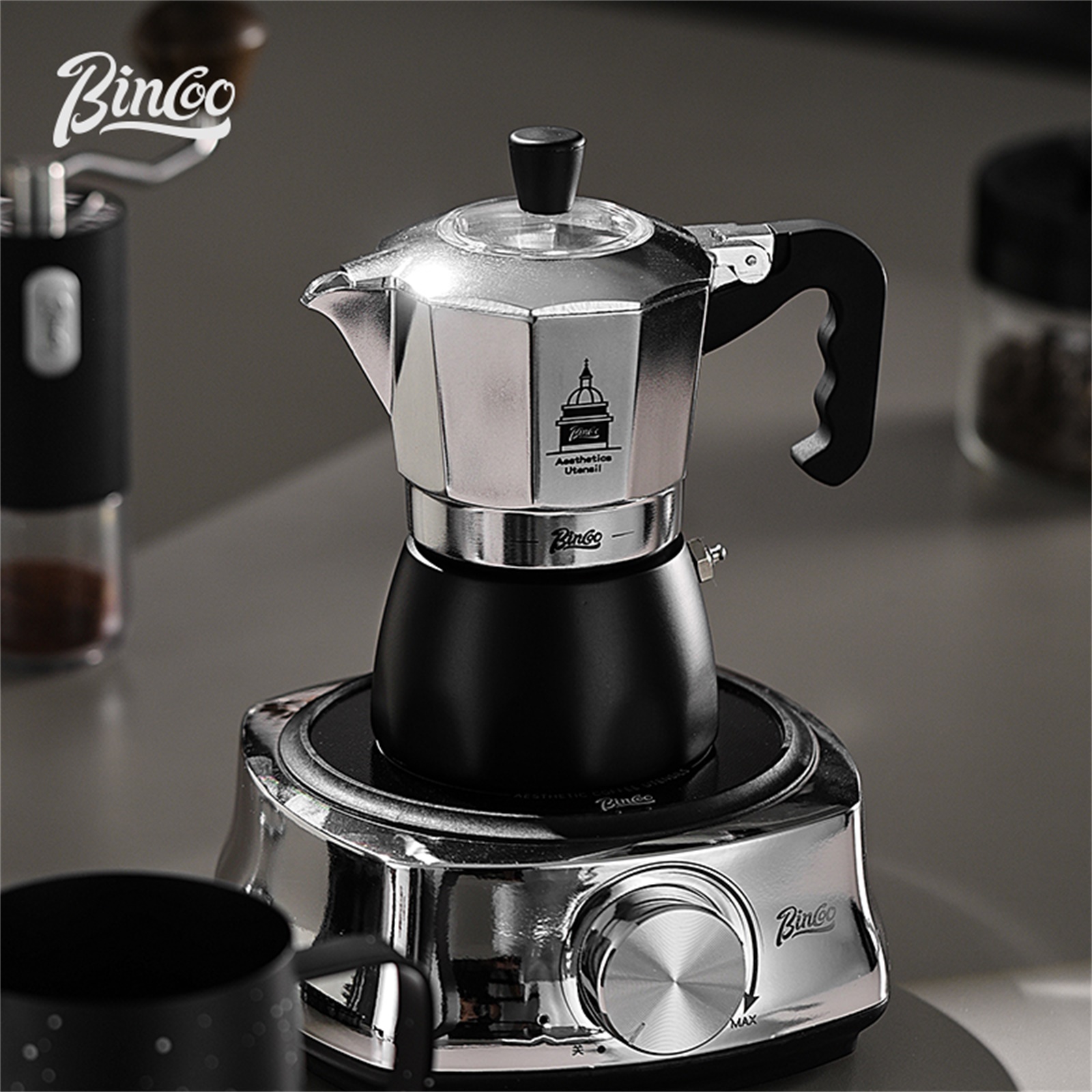 BINCOO Double Valve Moka Pot，E - Coffee Equipment Wholesale reseña y precio