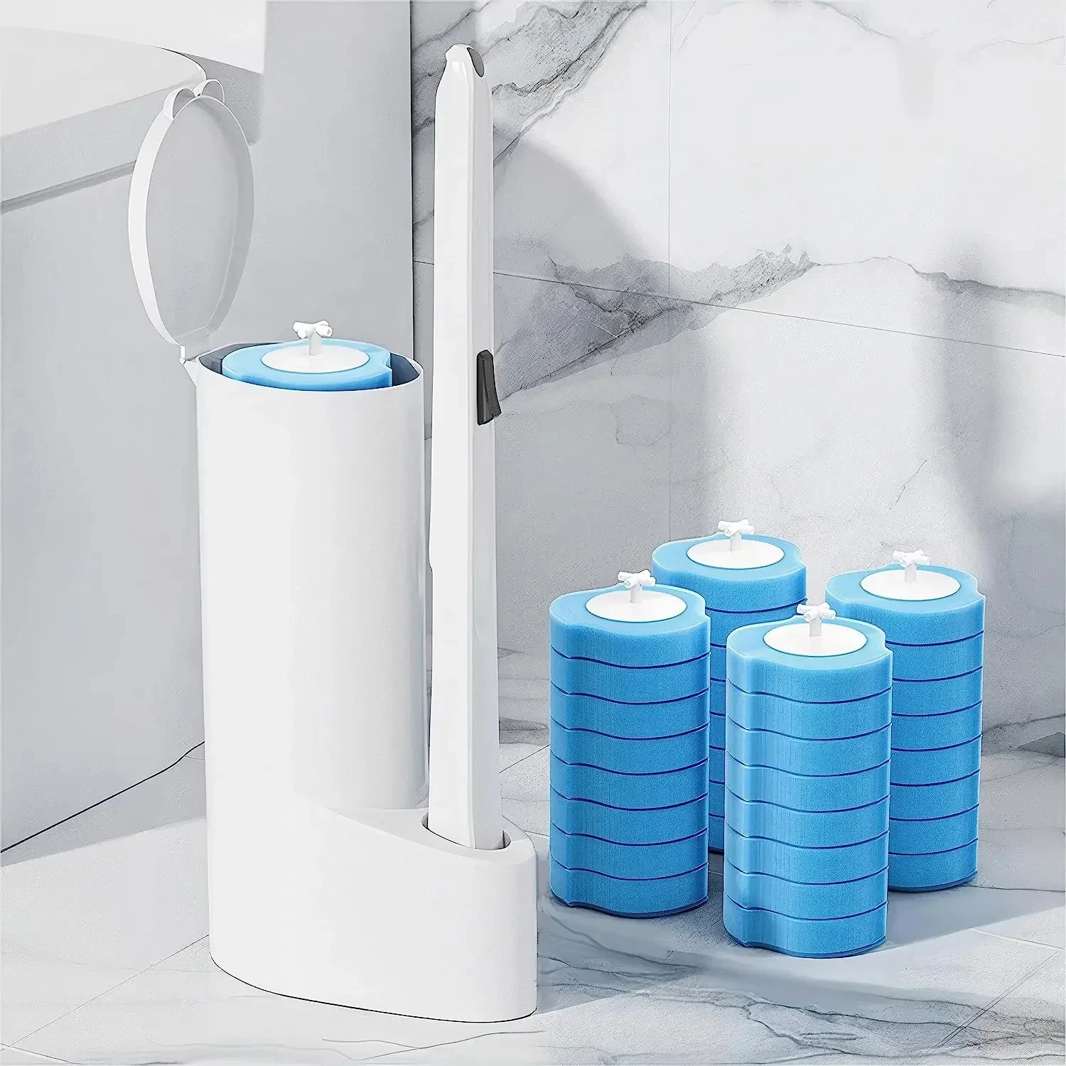 Family Disposable Toilet Brush - Group Head Brush reseña y precio