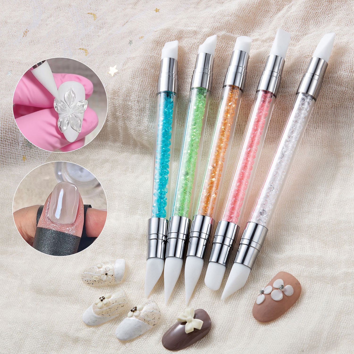 5PCS Double Head Silicone Nail - Group Head Brush reseña y precio
