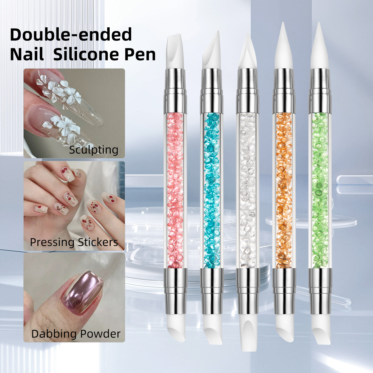 5PCS Double Head Silicone Nail - Group Head Brush reseña y precio