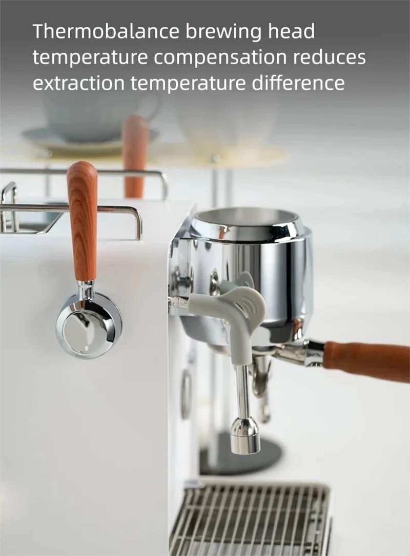 E101 58mm Espresso Machine wit - Pressure Gauge Espresso reseña y precio