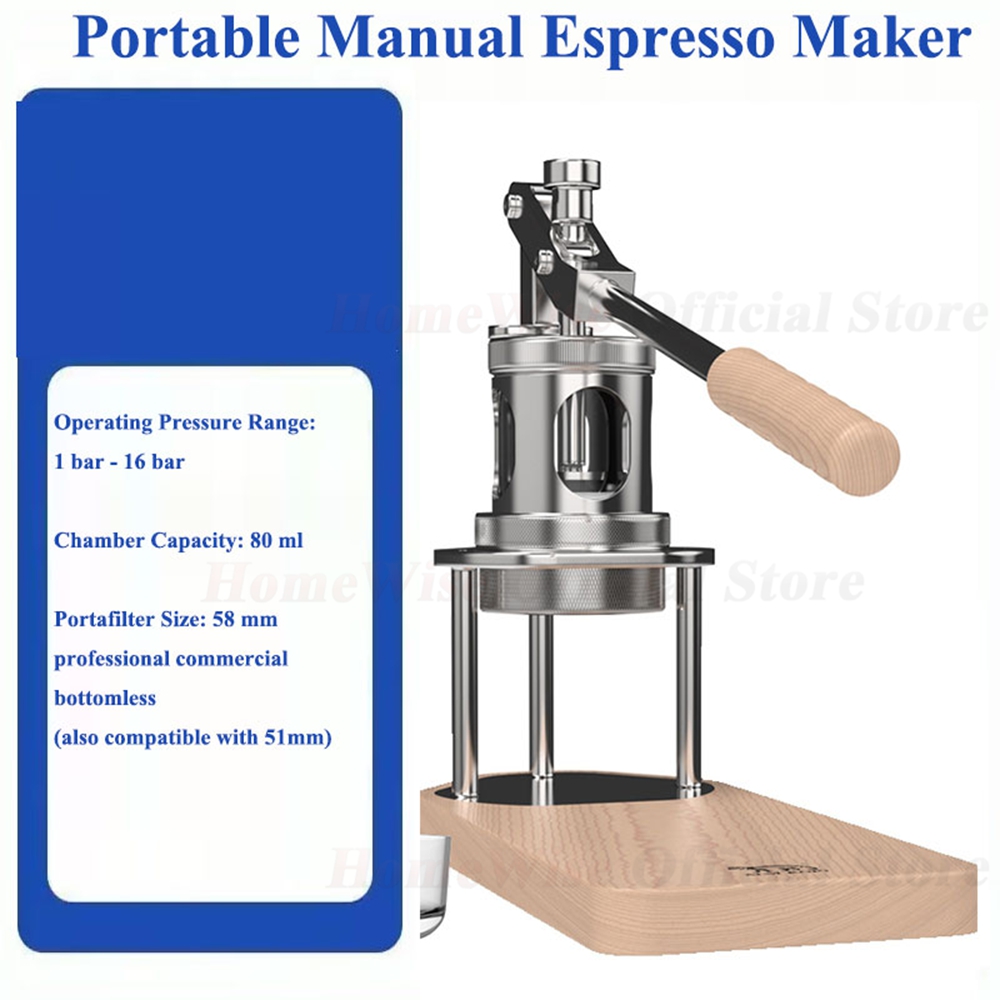 LXCHAN WS/WS1 Portable Manual  - Pressure Gauge Espresso reseña y precio
