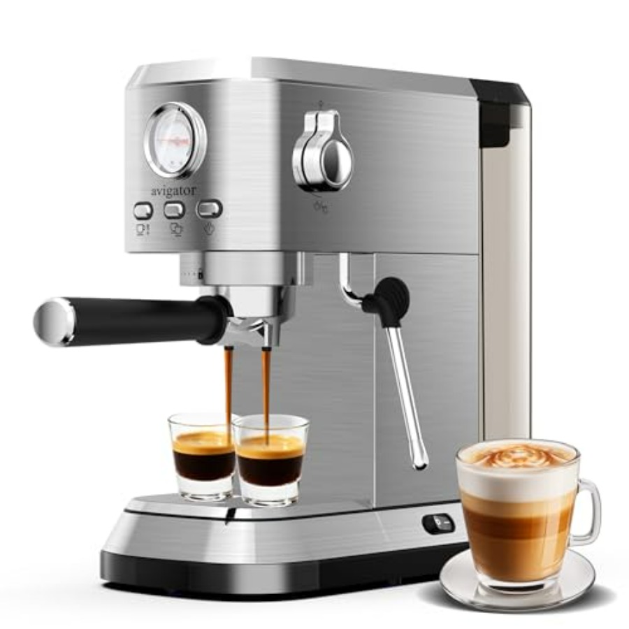 Espresso Coffee Machine 20 Bar - Pressure Gauge Espresso reseña y precio