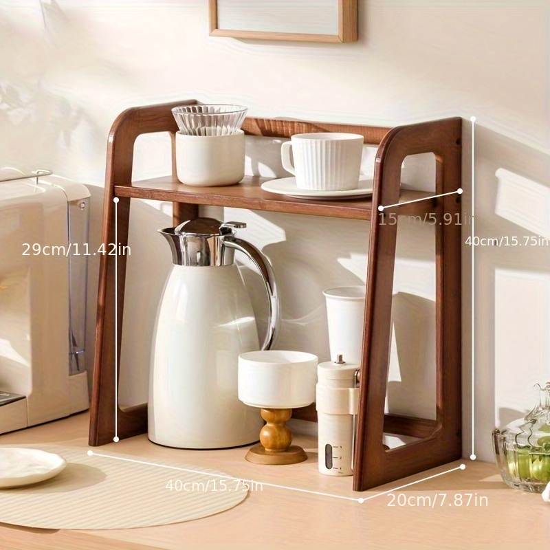 Cup Holder Storage Rack Deskto - Coffee Equipment Rack reseña y precio