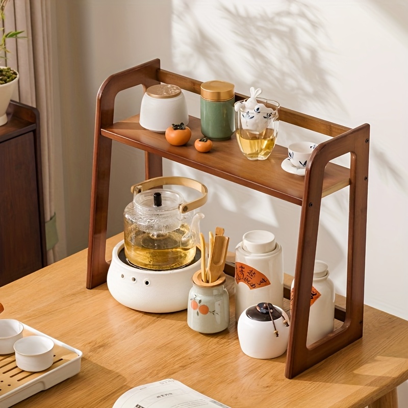 Cup Holder Storage Rack Deskto - Coffee Equipment Rack reseña y precio